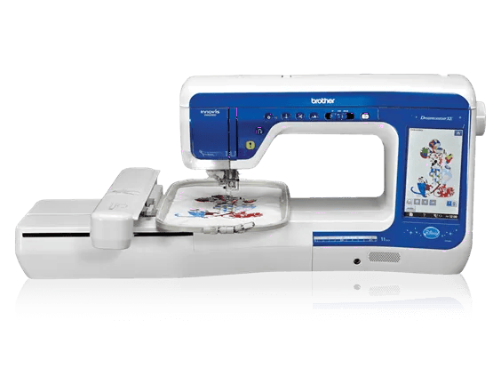 Brother VM6200D sewing and embroidery machine with touchscreen and embroidery hoop