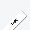 Cinta de etiquetas laminada Brother TZe-S221 con adhesivo extra fuerte sobre fondo blanco