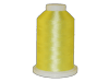 Brother yellow embroidery thread spool on white background