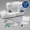 Brother PE535 embroidery machine with touchscreen and included accessories