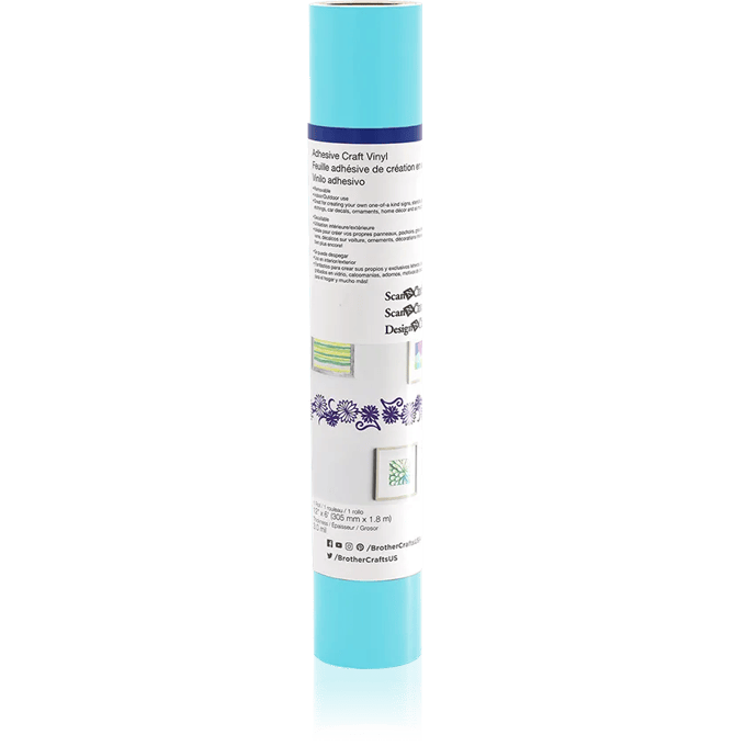 Brother aqua adhesive craft vinyl roll for cutting machines and DIY projects