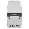 Brother TD-2120N label printer back view showing wireless connectivity ports