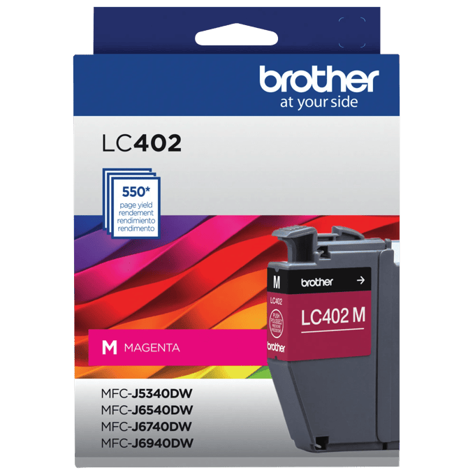 Brother Genuine LC402MS Standard-yield Magenta Ink Cartridge, Magenta, large
