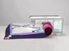 Brother Luminaire XP2 sewing machine with touchscreen quilting a colorful patchwork quilt