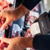 Brother mobile printer printing price tag in retail environment