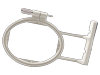 Brother embroidery hoop with white frame and adjustable tension screw