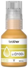 Botella de tinta amarilla Brother BTD100Y con dispensador de bomba, capacidad 48.8ml