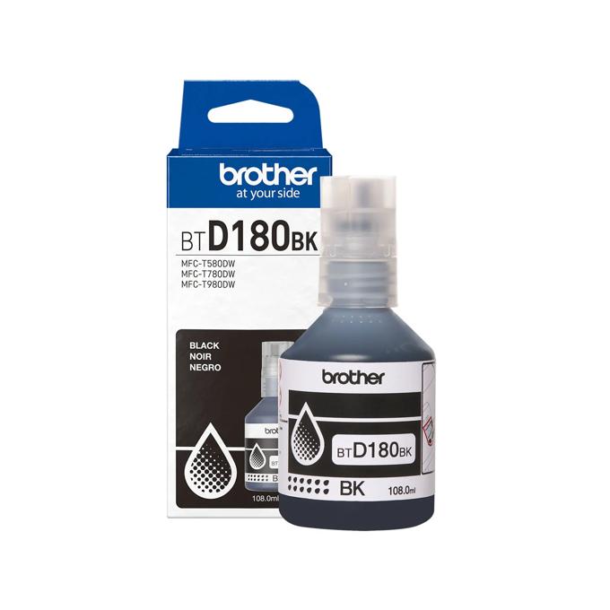 Brother Genuine BTD180BKS High Yield Black Ink Bottle, Black, large