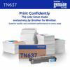 Brother Genuine TN637C Ultra High Yield Cyan Toner Cartridge, , small
