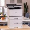 Brother MFC-L8930CDW color laser all-in-one printer with three paper trays in office setting