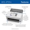 Brother ADS-4700W wireless document scanner with touchscreen and 80-page auto feeder