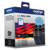 Brother LC402 2-pack black ink cartridges with 550-page yield for wireless all-in-one printers