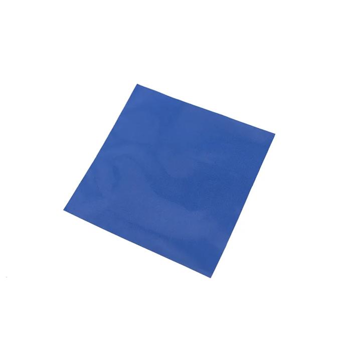 Blue microfiber cleaning cloth on white background
