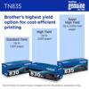 Brother TN835 genuine toner cartridge with super high-yield up to 5,000 pages