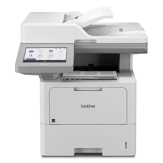 Brother MFC-L6915DW monochrome laser all-in-one printer with touchscreen and automatic document feeder