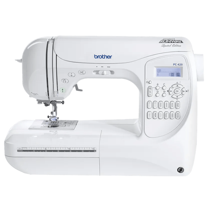 Brother PC-420 computerized sewing machine with LCD screen and built-in stitches