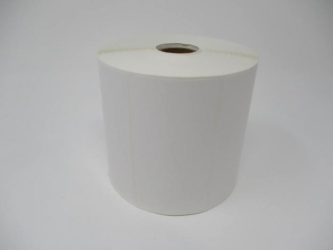 White label roll on cardboard core for Brother label printer