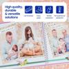 Brother laminated label tape on photo album with family memories