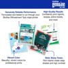 Brother Genuine Ink & Toner infographic showing reliable performance and high-quality print results