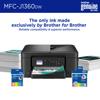 Brother MFC-J1360DW all-in-one wireless inkjet printer with genuine ink cartridges