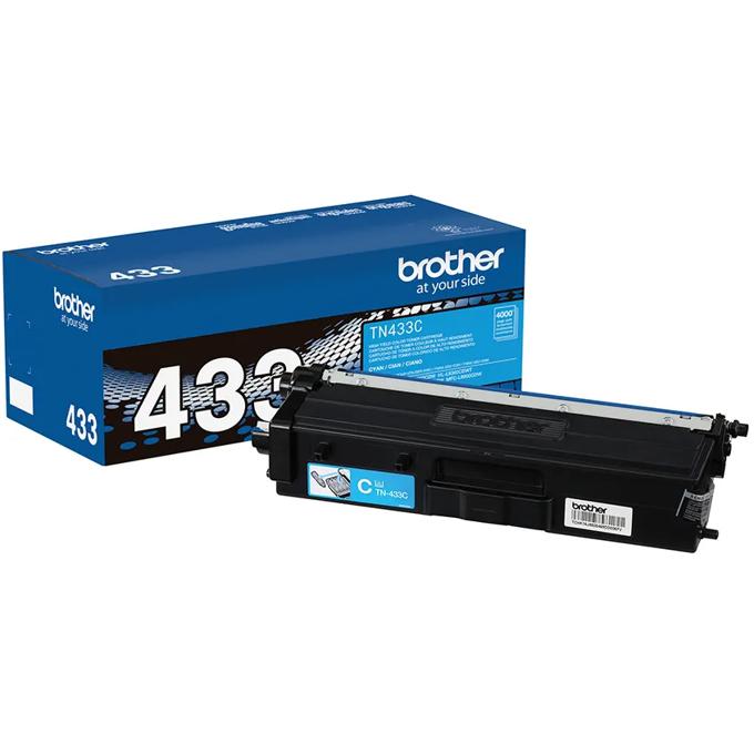 Brother Genuine TN433C High-yield Cyan Toner Cartridge, , large
